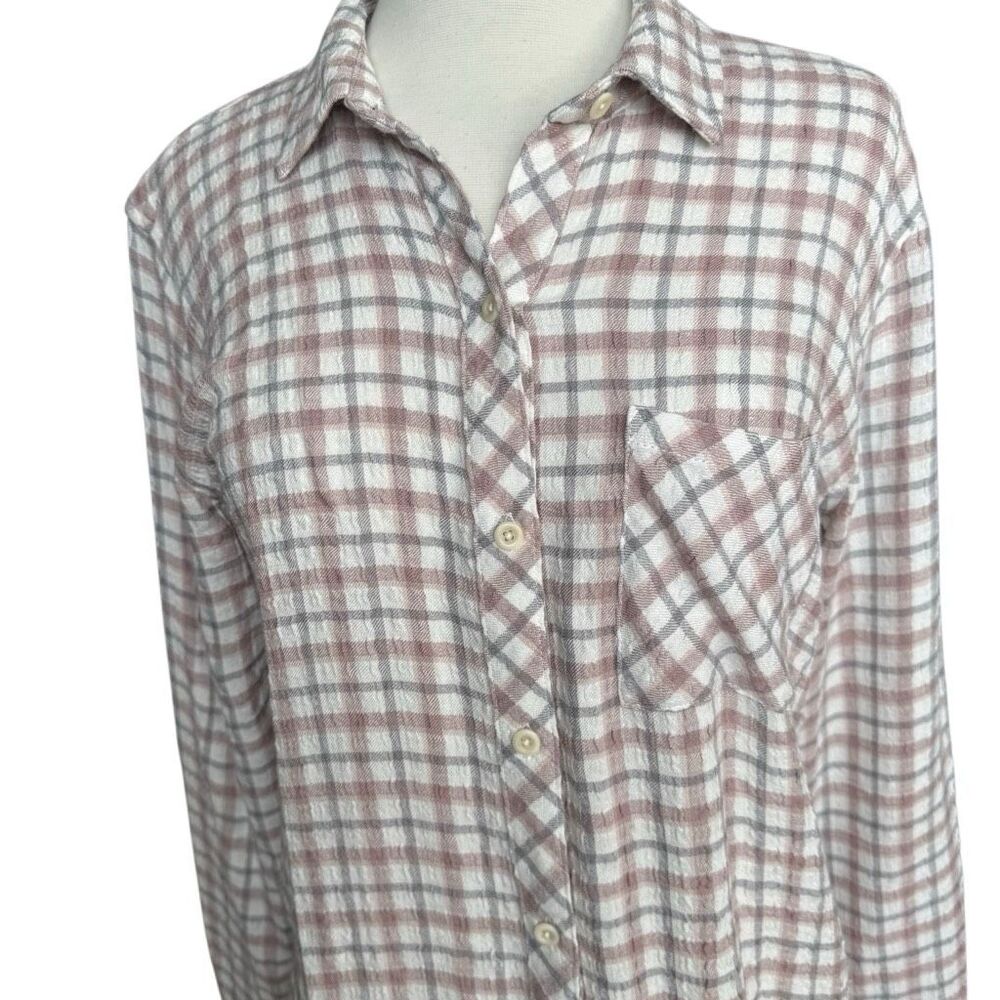 Nwot Rails Brady Button Up Plaid Relaxed Shirt To… - image 5